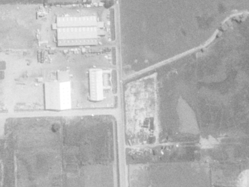 46 Chapmans Road from the air, 1975-1979