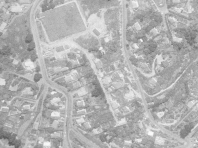 27 Millhill Lane from the air, 1975-1979