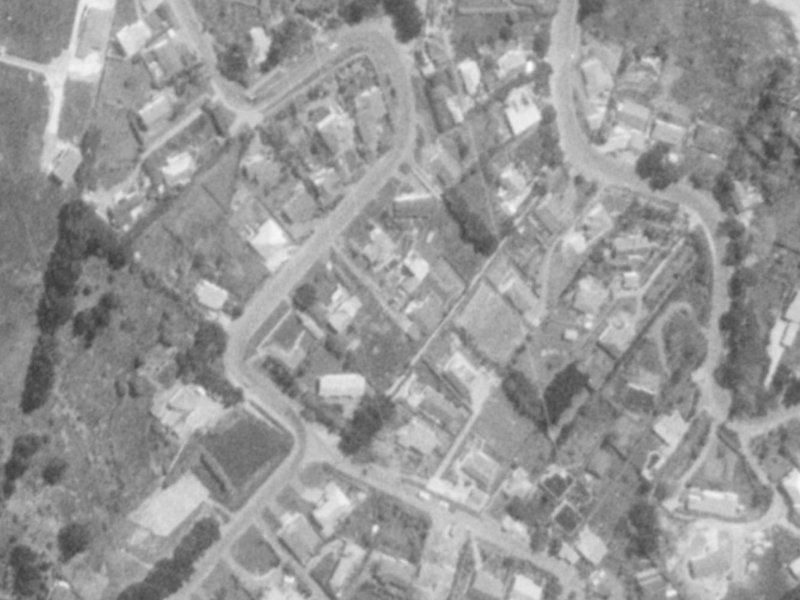 153 Major Hornbrook Road from the air, 1975-1979