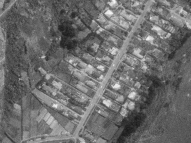 Moncks Spur Road from the air, 1975-1979