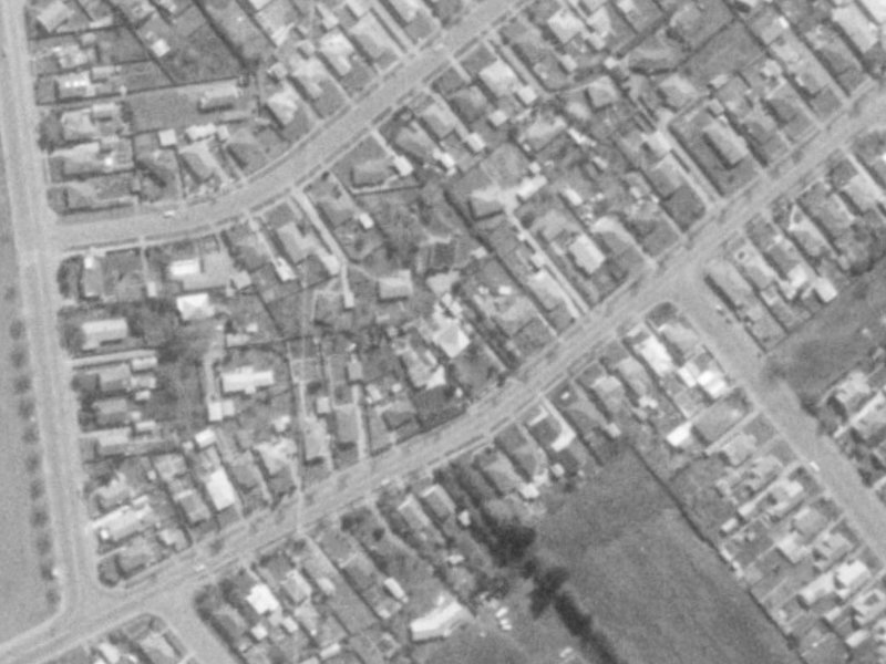 57 Rose Street from the air, 1975-1979