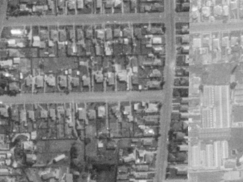 45 Riverview Street from the air, 1975-1979