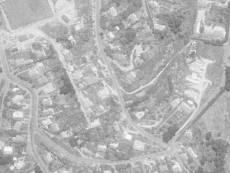 Aotea Terrace from the air, 1975-1979