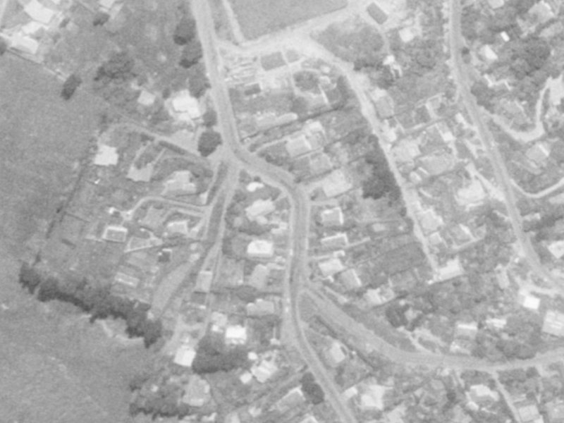 48 Huntsbury Avenue from the air, 1975-1979