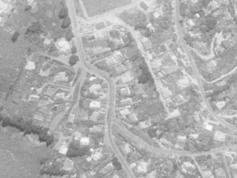 41 Huntsbury Avenue from the air, 1975-1979