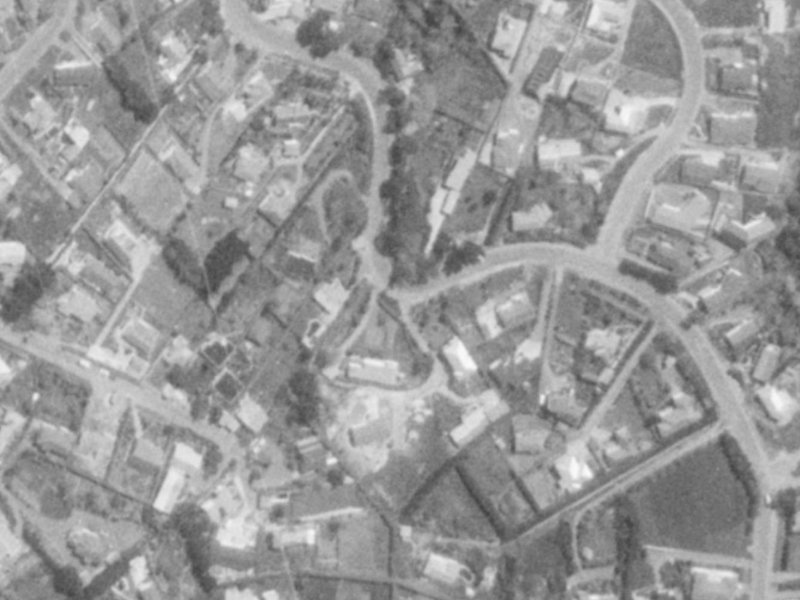 200 Mount Pleasant Road from the air, 1975-1979