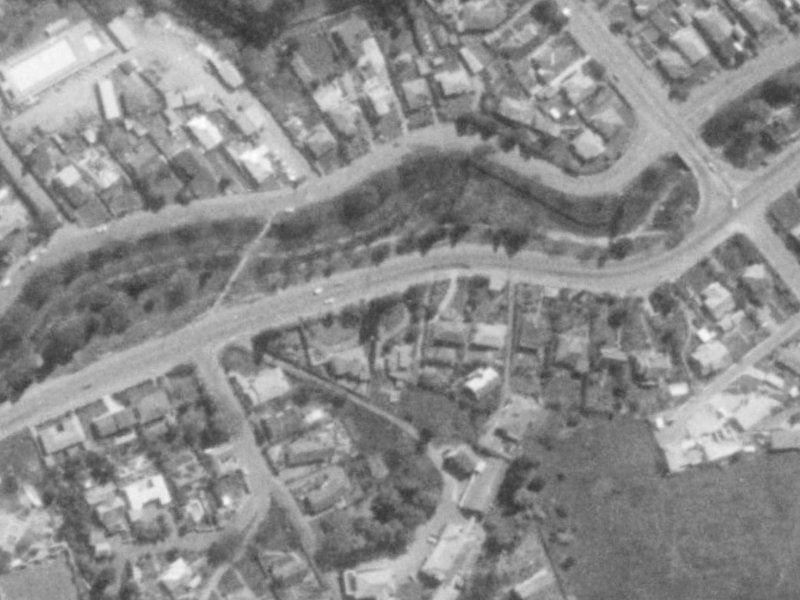 57B Cashmere Road from the air, 1975-1979