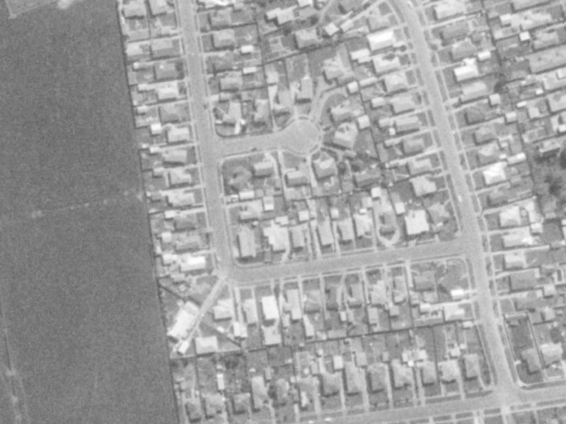 Rollesby Street from the air, 1975-1979