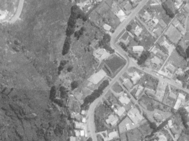 181 Major Hornbrook Road from the air, 1975-1979