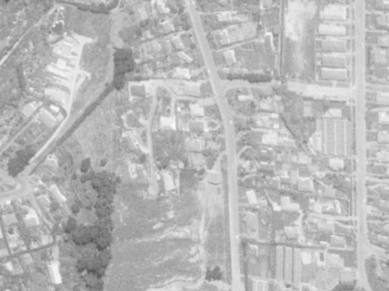 62 Albert Terrace from the air, 1975-1979