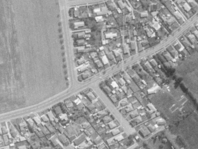 58 Rose Street from the air, 1975-1979