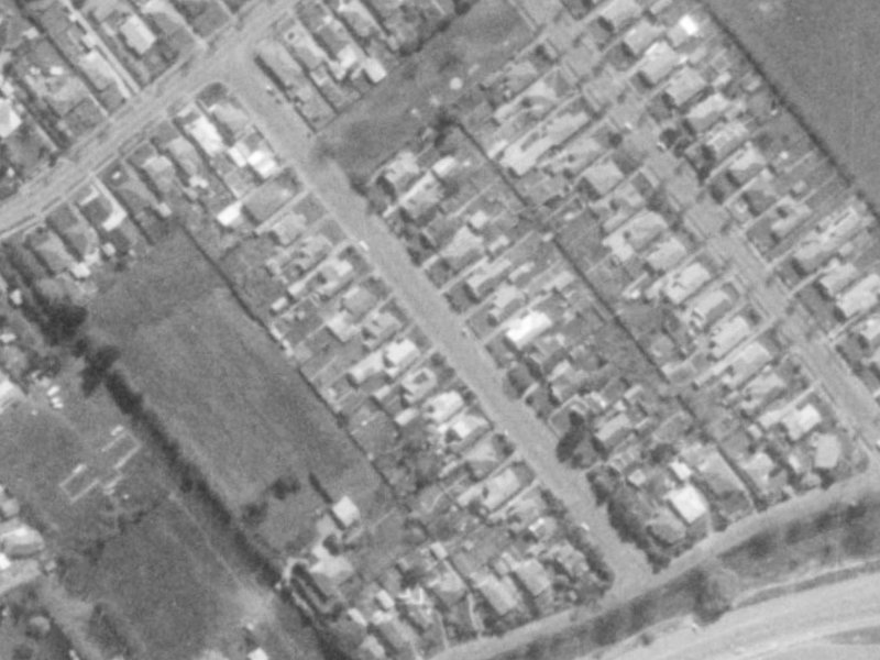 Cashmere View Street from the air, 1975-1979