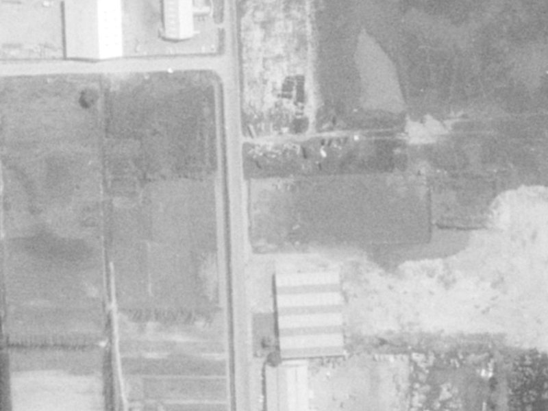 10A Chapmans Road from the air, 1975-1979