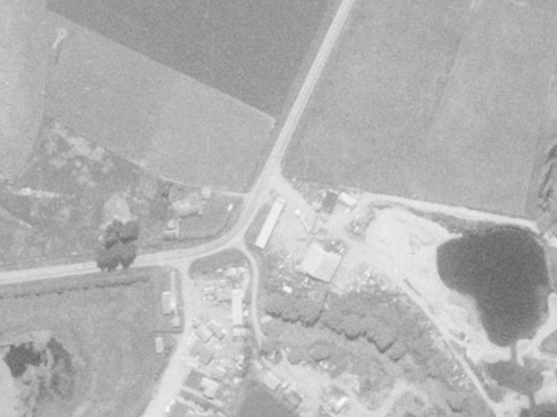 353 Westlake Drive from the air, 1975-1979