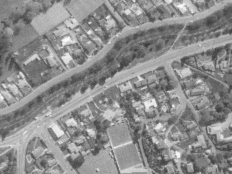 71A Cashmere Road from the air, 1975-1979