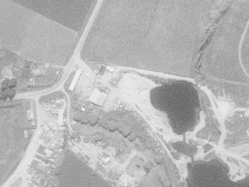7 Edgewater Lane from the air, 1975-1979