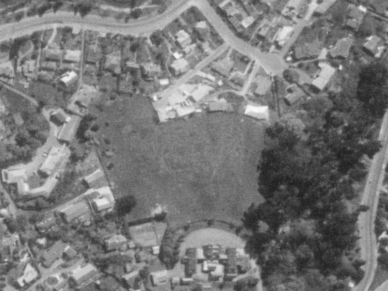 35 Overdale Drive from the air, 1975-1979