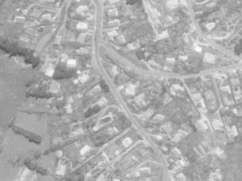 65 Huntsbury Avenue from the air, 1975-1979