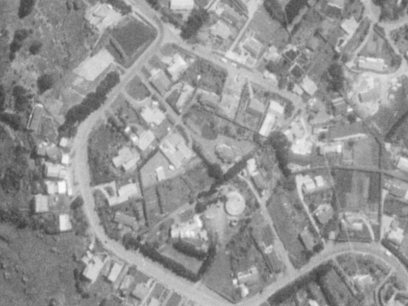 217 Major Hornbrook Road from the air, 1975-1979