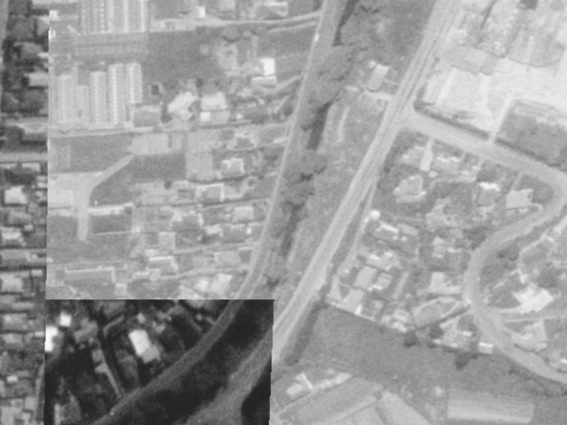 63 Eastern Terrace from the air, 1975-1979