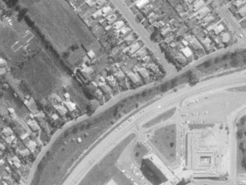 91 Ashgrove Terrace from the air, 1975-1979