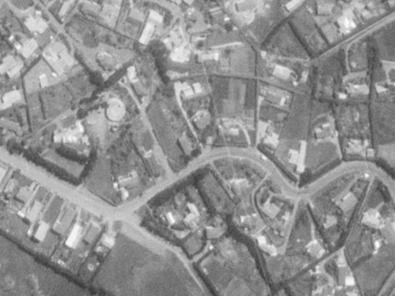 Belleview Terrace from the air, 1975-1979