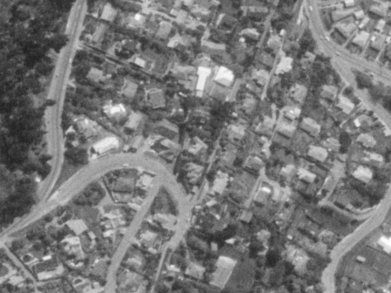 16 Merlewood Avenue from the air, 1975-1979