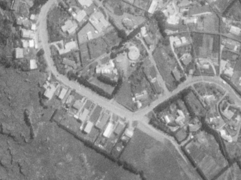212 Major Hornbrook Road from the air, 1975-1979