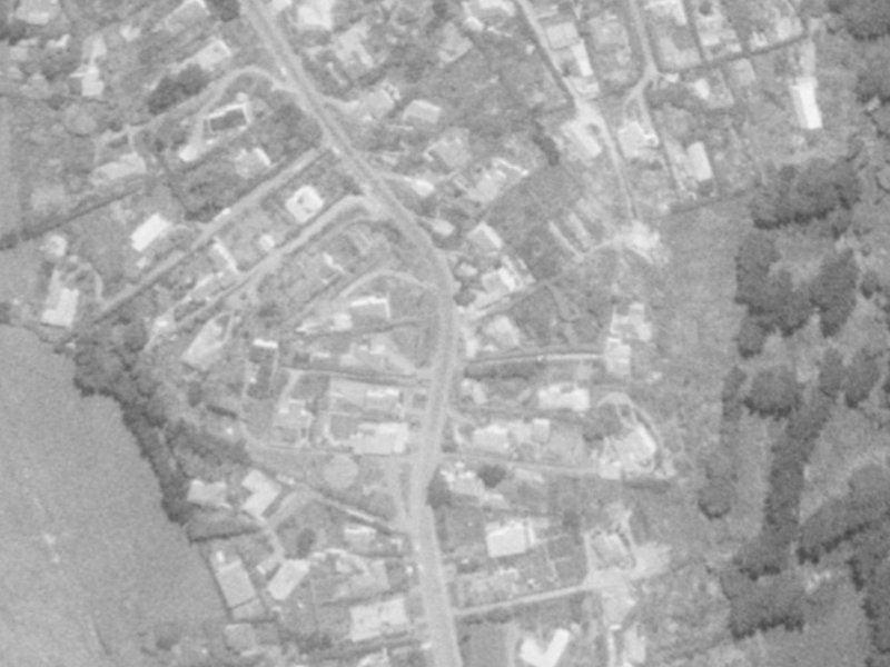 91 Huntsbury Avenue from the air, 1975-1979