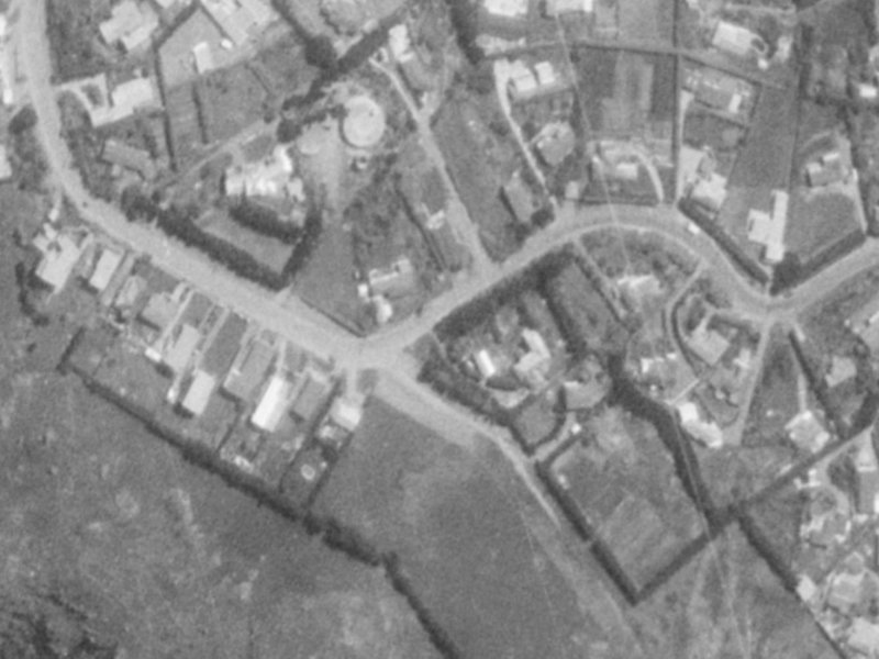 235 Major Hornbrook Road from the air, 1975-1979