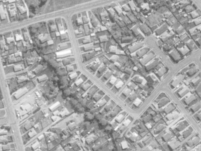 20 Palmside Street from the air, 1975-1979