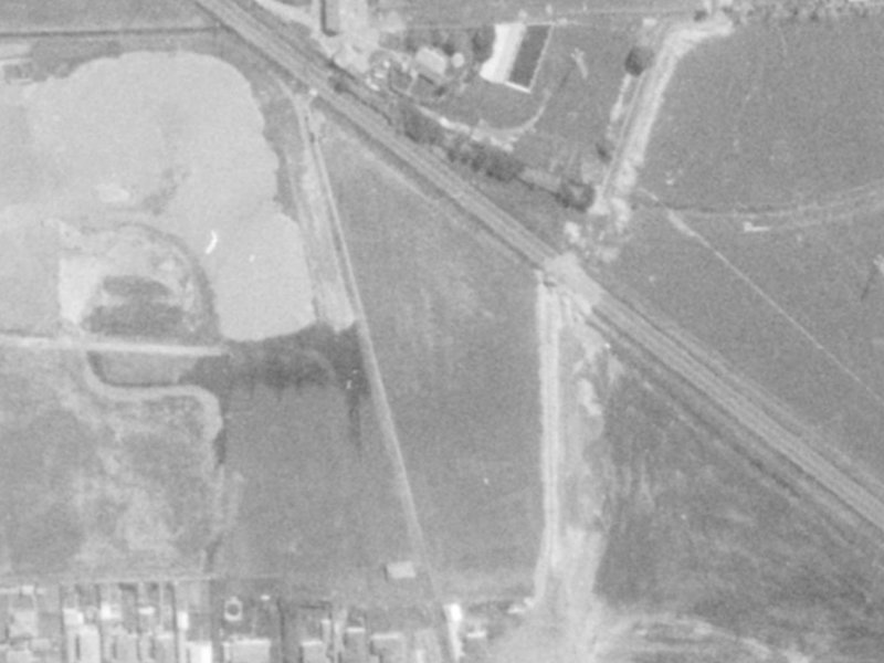 25 Warner Place from the air, 1975-1979