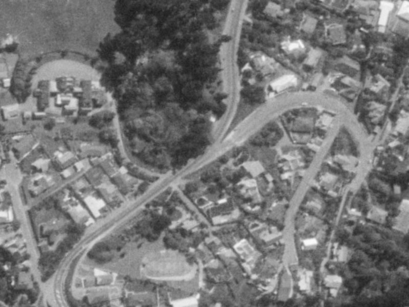 2B Cracroft Terrace from the air, 1975-1979