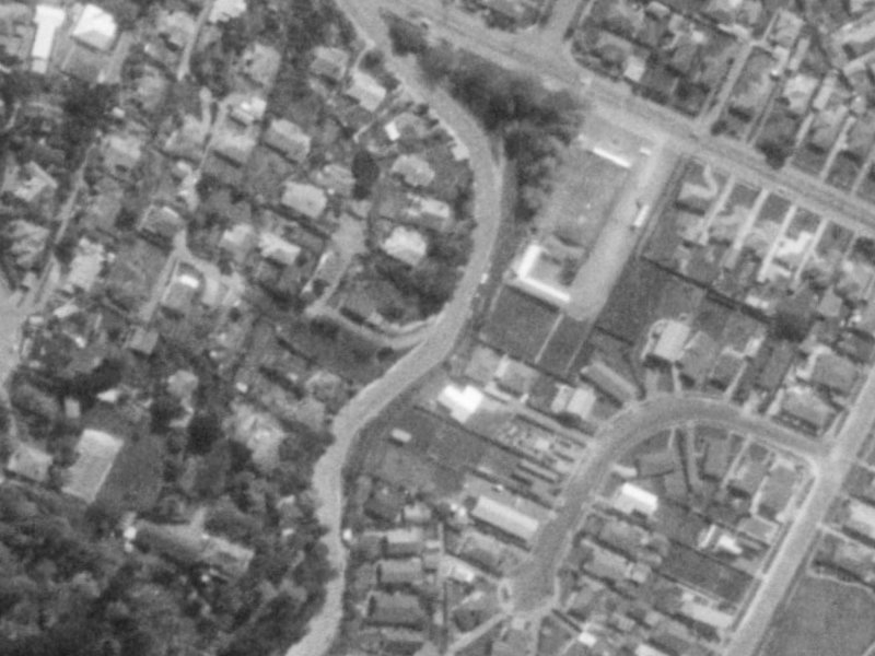 11-29 Rossmore Terrace from the air, 1975-1979