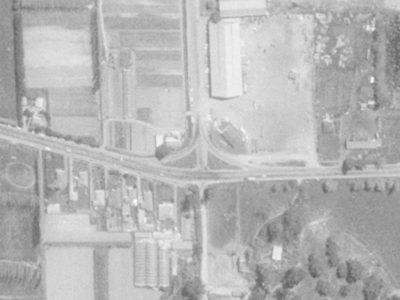 Chapmans Road from the air, 1975-1979