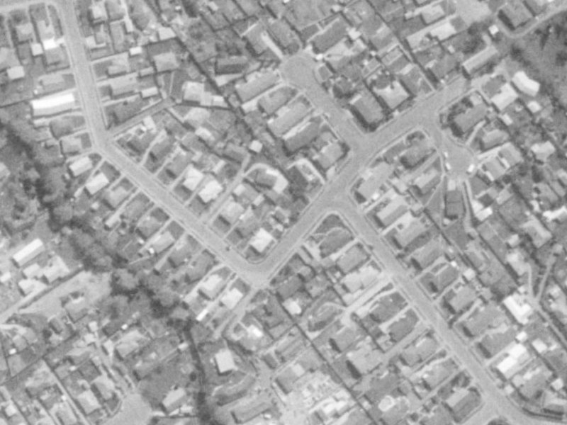 10 Palmside Street from the air, 1975-1979