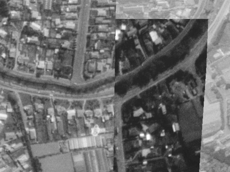 23 Eastern Terrace from the air, 1975-1979
