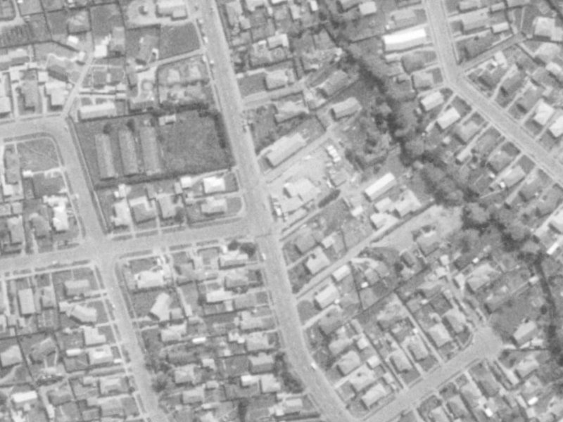 293 Hoon Hay Road from the air, 1975-1979