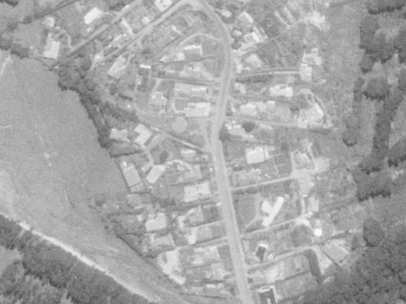 106 Huntsbury Avenue from the air, 1975-1979