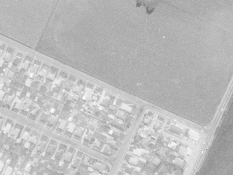 6–10 Dunbars Road from the air, 1975-1979