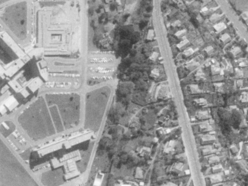 14A Hackthorne Road from the air, 1975-1979