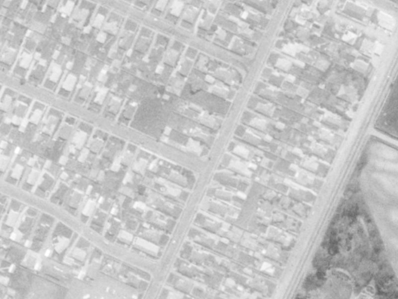 55 Ensign Street from the air, 1975-1979