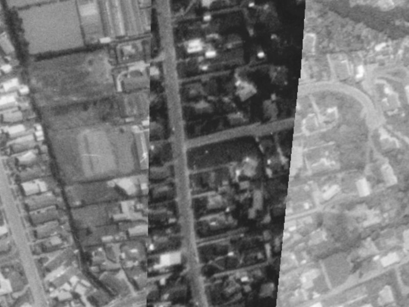 20 Bowenvale Avenue from the air, 1975-1979