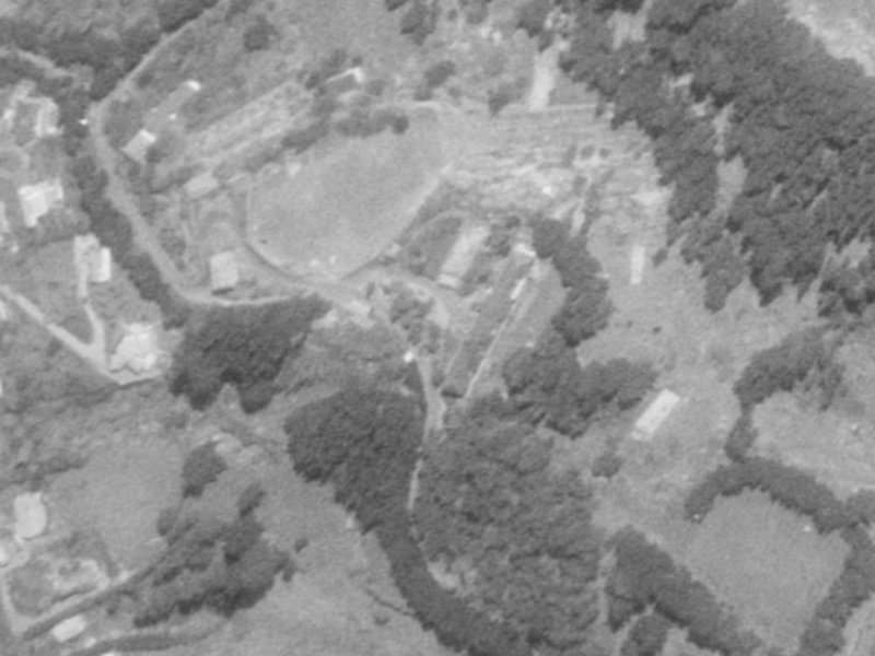 Trecastle Lane from the air, 1975-1979