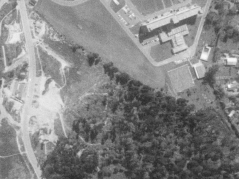 Indira Lane from the air, 1975-1979