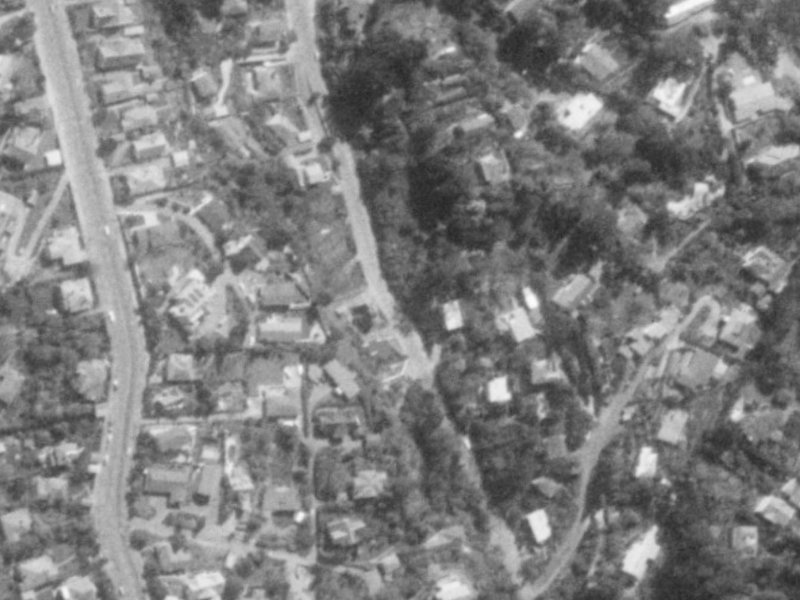 49 Valley Road from the air, 1975-1979