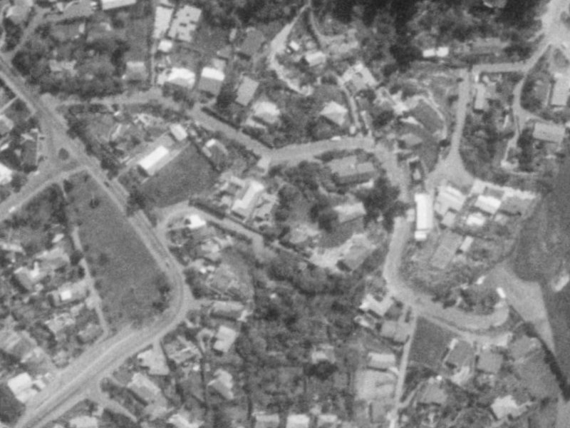 Whareora Terrace from the air, 1975-1979