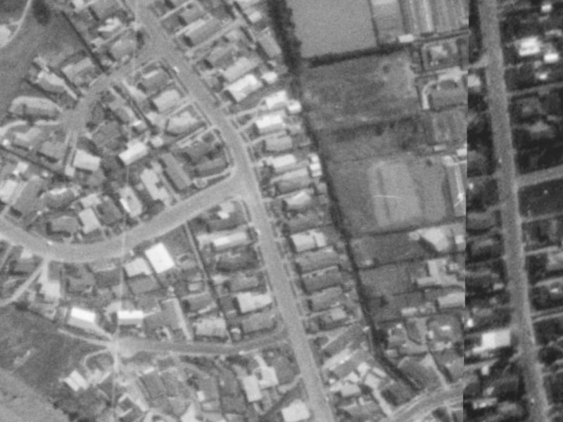 43 Landsdowne Terrace from the air, 1975-1979