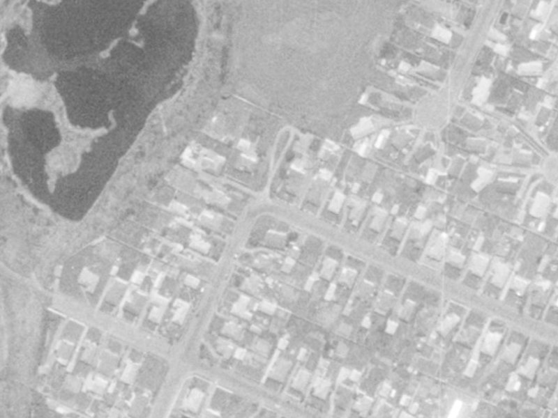 71 Checketts Avenue from the air, 1975-1979