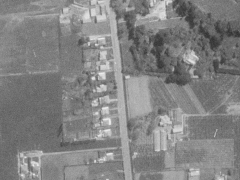 121 Bridle Path Road from the air, 1975-1979